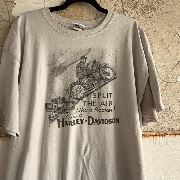 Vintage Harley Davidson Motorcycle Graphic T-Shirt Skull Scottsdale 2XL - Picture 2 of 4